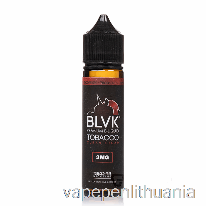 Kubietiškas Cigaras - Blvk - 60ml 6mg Vape Skystis